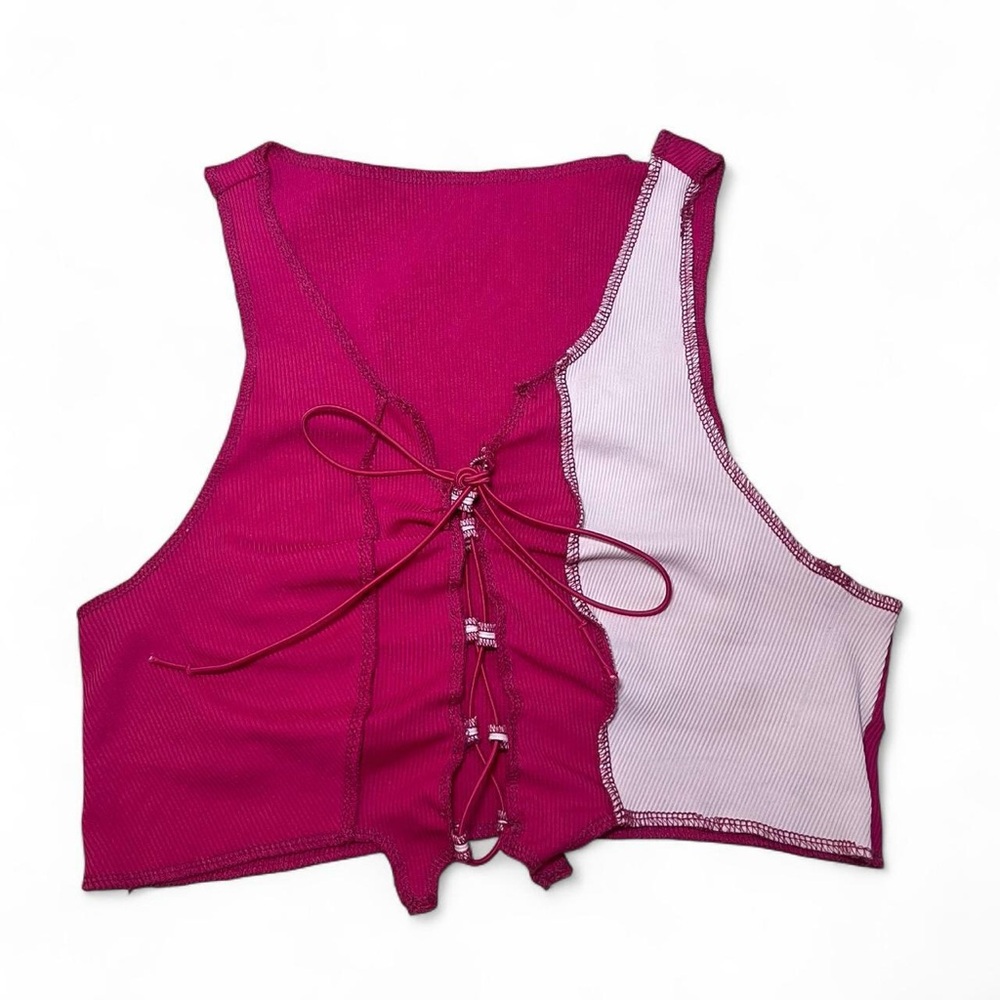 Women's Pink Sleeveless Top